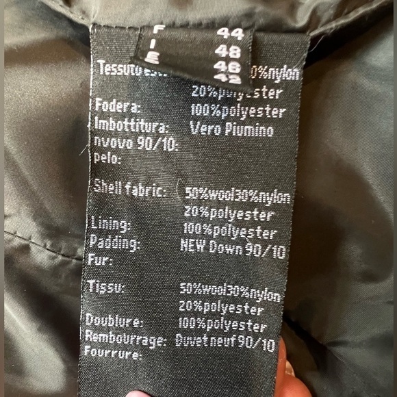 Extremely warm! Stylish grey puffer coat - Picture 8 of 9